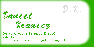 daniel kranicz business card
